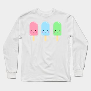 Kawaii Ice Pop Friends Long Sleeve T-Shirt